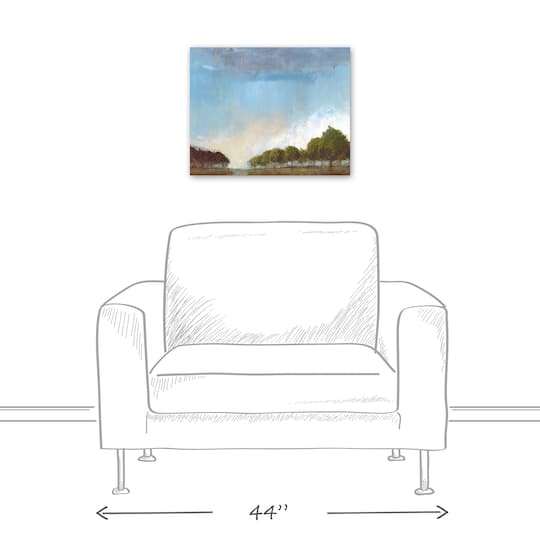 Bright Treeline 20" x 16" Canvas Wall Art